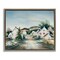 Stupell Industries Tranquil Village Road & Houses Floating Frame, design by Owen Wexler